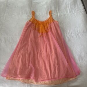 Vintage Pink and Orange night gown
